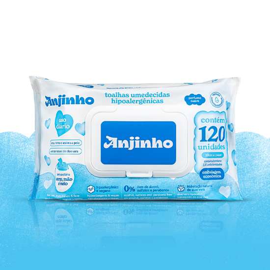 Toalha Umedecida Uso Diário 120un.