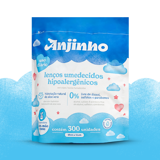 Lenços Umedecidos Refil Uso Diário 300un.
